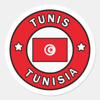 Tunis Tunis Runder Aufkleber