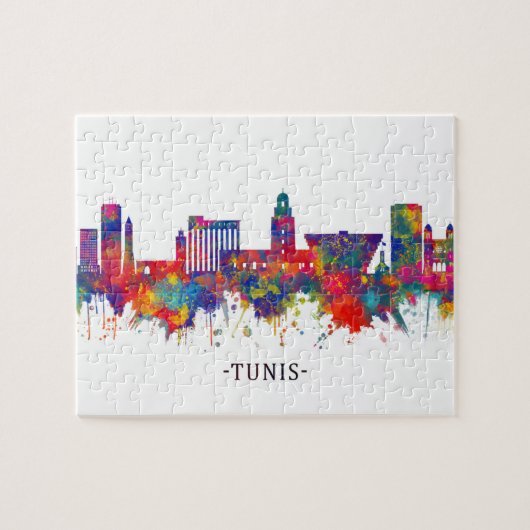 Tunis Tunis Skyline Puzzle (Horizontal)