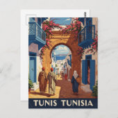 Tunis Tunis Travel Medina Postkarte (Vorne/Hinten)