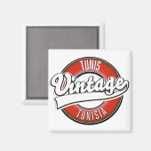 Tunis Tunis Vintages Logo Magnet (Vorderseite/Rückseite)