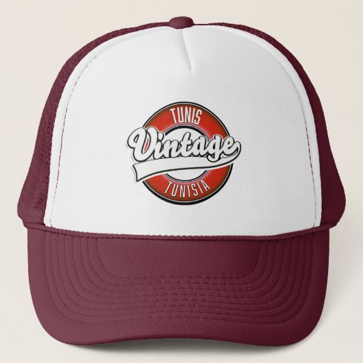 Tunis Tunis Vintages Logo Truckerkappe (Vorderseite)
