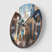 Tunis Tunisia Travel Medina Große Wanduhr (Winkel)