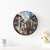 Tunis Tunisia Travel Medina Große Wanduhr (Zuhause)