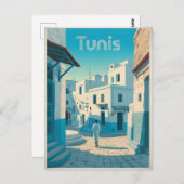 Tunis Vintag Postkarte (Vorne/Hinten)