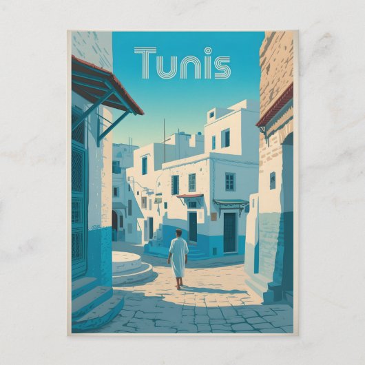 Tunis vintage postkarte (Vorderseite)