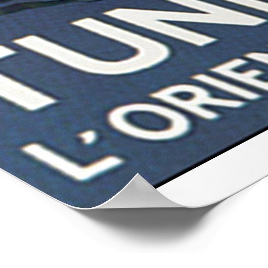 Tunis Vintage Travel Poster (Ecke)