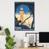 Tunis Vintage Travel Poster (Heimbüro)