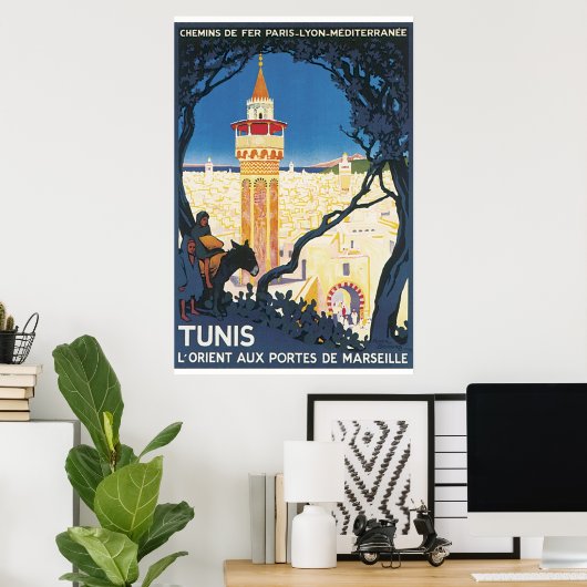 Tunis Vintage Travel Poster (Heimbüro)