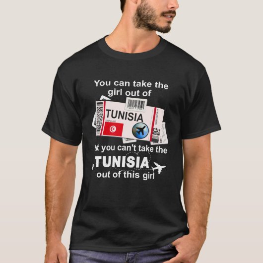 Tunisia Boarding Pass  Tunisia Girl  Tunisia T-Shirt (Vorderseite)