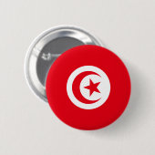 Tunisia-Flagge Button (Vorne & Hinten)