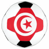 Tunisia-Flagge Fußball (Vorderseite)