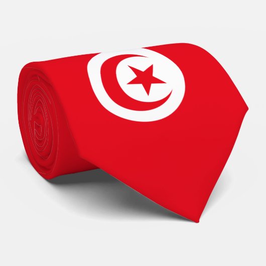 Tunisia-Flagge Krawatte (Gerollt)