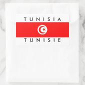 Tunisia-Ländername-Symbol Rechteckiger Aufkleber (Tasche)