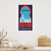 Tunisia - Matchbox Print - Sweden Wall Art Poster (Küche)