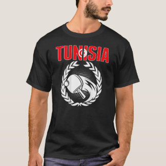 Tunisia Ping Pong  Tunisia Table Tennis Team Suppo T-Shirt
