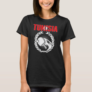 Tunisia Ping Pong  Tunisia Table Tennis Team Suppo T-Shirt