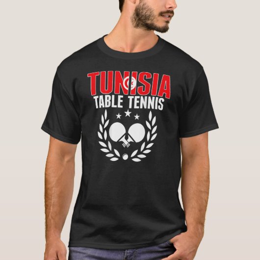Tunisia Ping Pong   Tunisian Table Tennis Team Sup T-Shirt (Vorderseite)