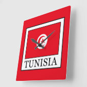 Tunisia Quadratische Wanduhr (Winkel)