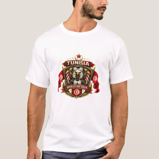 Tunisia World Cup 2026 Eagle Crest Football Fan  T-Shirt