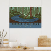 Tunitas Creek Road Radfahrposter Poster (Küche)