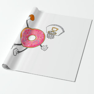 Tunking Donut Loch Essen Champ Geschenkpapier