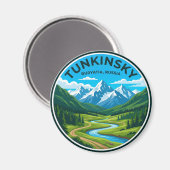 Tunkinsky-Nationalpark Russland Magnet (Vorderseite/Rückseite)