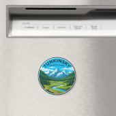Tunkinsky-Nationalpark Russland Magnet (In Situ (Geschirrspüler))