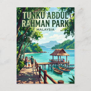 Tunku Abdul Rahman Park Malaysia Postkarte