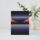 Tunnel 3d optische Illustrationsurrealismus Postkarte (Stehend Vorderseite)