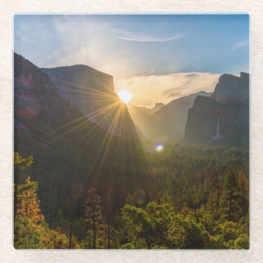 Tunnel-Ansicht Glasuntersetzer (Vorderseite)