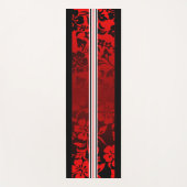 Tunnel Beach Hawaiian Hibiskus Surfboard Red Yogamatte (Vorderseite)