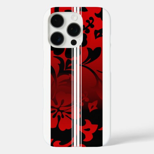 Tunnel Beach Hawaiian Surfboard Red Case-Mate iPhone Hülle (Rückseite)