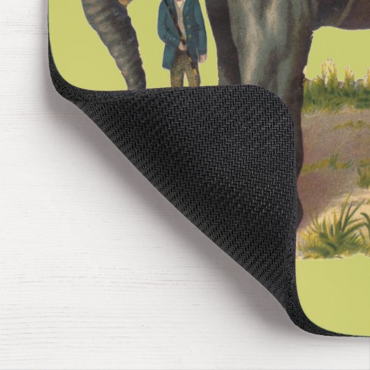 Tunnel-bohrwagen, großer Elefant Pints Barnums Mousepad (Ecke)