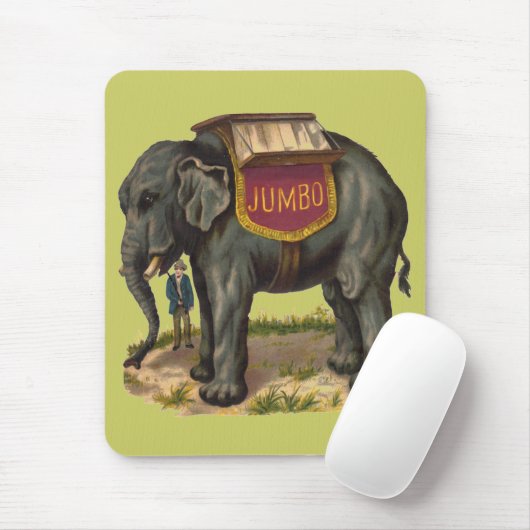 Tunnel-bohrwagen, großer Elefant Pints Barnums Mousepad (Mit Mouse)
