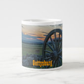 Tunnel-bohrwagenTasse Gettysburg-Kanonen-II Jumbo-Tasse (Vorderseite)