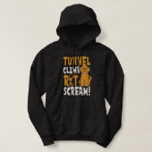 Tunnel Climb Rat Scream Design Stalljagd Hoodie (Design vorne)