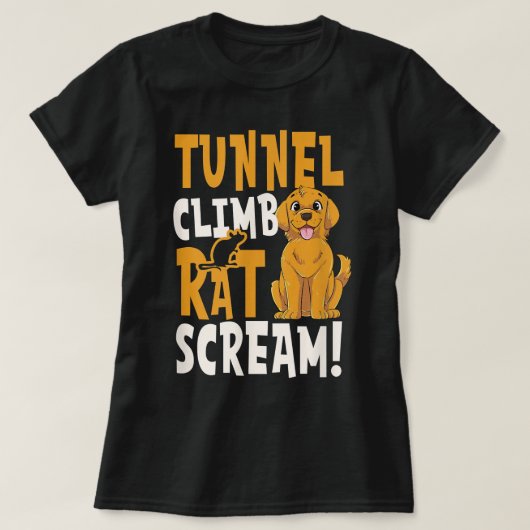 Tunnel Climb Rat Scream Design Stalljagd T-Shirt (Design vorne)
