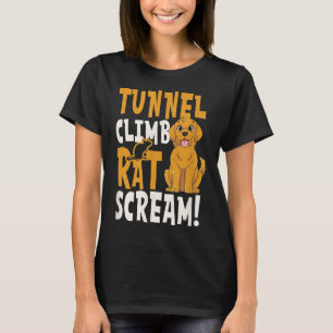 Tunnel Climb Rat Scream Design Stalljagd T-Shirt