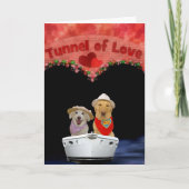 Tunnel der Liebe Feiertagskarte (Vorderseite)