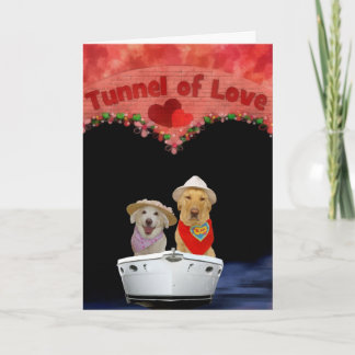 Tunnel der Liebe Feiertagskarte