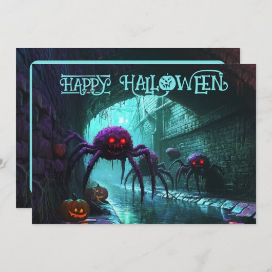 Tunnel der Terrors Card Einladung (Vorne/Hinten)