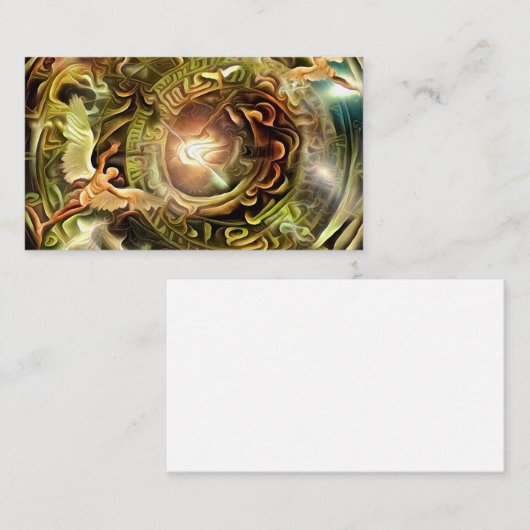 Tunnel des Lichtes Visitenkarte (Vorne/Hinten)