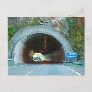 Tunnel durch die Berge Postkarte