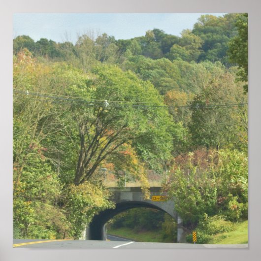 Tunnel-Foto-Poster Poster (Vorne)