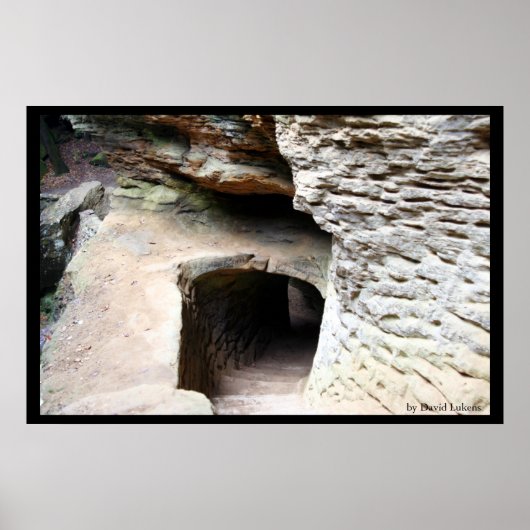 Tunnel in der Höhle des Alten Mannes Poster (Vorne)