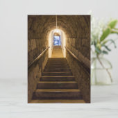 Tunnel in eine alte Salzmine Dankeskarte (Stehend Vorderseite)