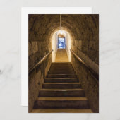 Tunnel in eine alte Salzmine Dankeskarte (Vorne/Hinten)