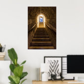 Tunnel in eine alte Salzmine Poster (Heimbüro)