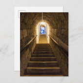 Tunnel in eine alte Salzmine Postkarte (Vorne/Hinten)
