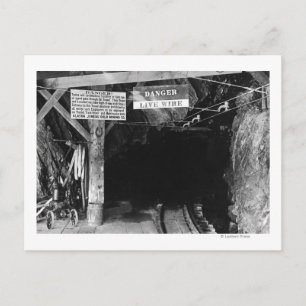 Tunnel in Juneau, Alaska Treadwell Mine Postkarte